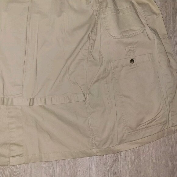 Duluth Trading Coat Mens L/Tall Khaki Cotton Canvas Fire Hose Presentation - Picture 5 of 9